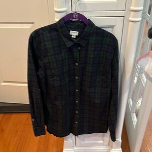 J Crew Green Plaid Women’s Shirt